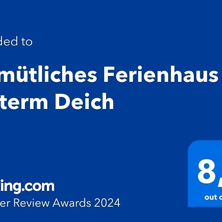 Gemuetliches Ferienhaus Hinterm Deich نوردستراند المظهر الخارجي الصورة